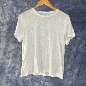 NWT J. Crew Semi Sheer Linen Tee Sz S